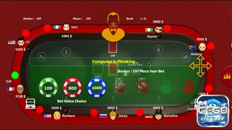 Trong Baccarat Chemin de Fer anh em sẽ đối đầu trực tiếp với nhà cái
