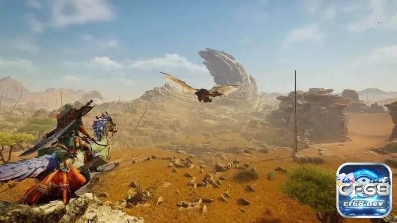 Cùng đồng đội săn quái vật khổng lồ trong thế giới mở sống động trong Monster Hunter Wilds